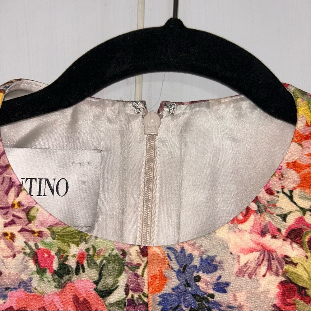 Valentino Floral Printed Sleeveless Mini Dress - Picture 8 of 16